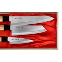 Zestaw noży kuchennych Satake Megumi Szefa kuchni / Santoku Bunka / nóż uniwersalny
