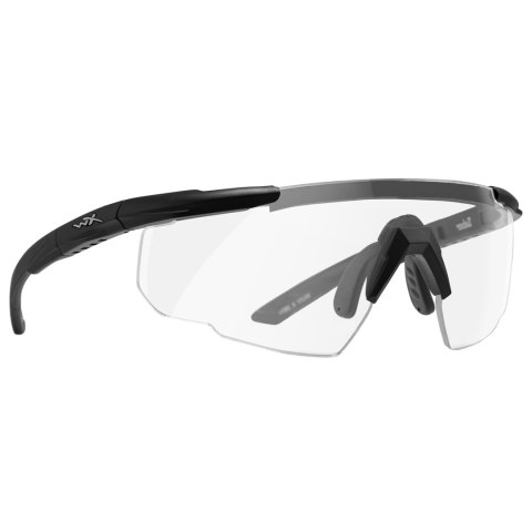 Okulary taktyczne Wiley X Saber Advanced 303 clear, czarne oprawki