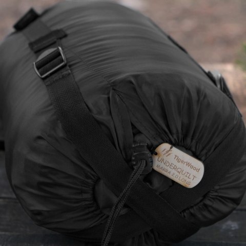Podpinka Underquilt TigerWood Marra 2.0 Climashield Apex 2.0 230 cm, czarna