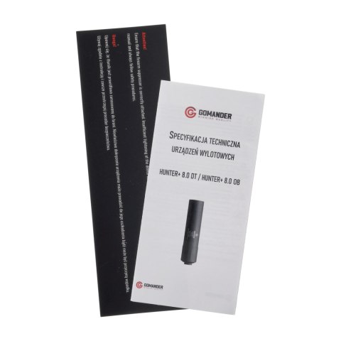 Tłumik do broni myśliwskiej Gomander Hunter 8.0 OB gen2 52-M14x1 fi x 25,5 piaskowy