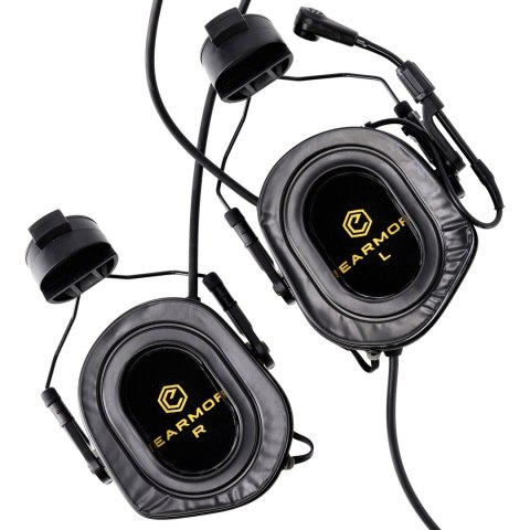 Zestaw słuchawkowy do hełmów Earmor M32H-BK/ARC Plus czarny
