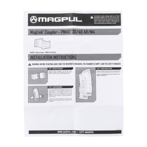 Klips do magazynków Magpul MagLink Coupler PMAG 30 / 40 AR-15 / M4