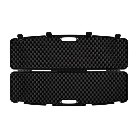 Kufer na bron Megaline czarny 118x30x11cm klamry