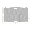 Kufer na bron Megaline czarny 118x30x11cm klamry