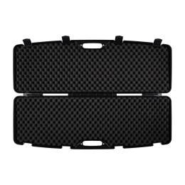 Kufer na bron Megaline czarny 118x35x11cm klamry