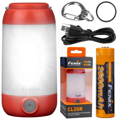 Lampa kempingowa Fenix CL26R czerwona