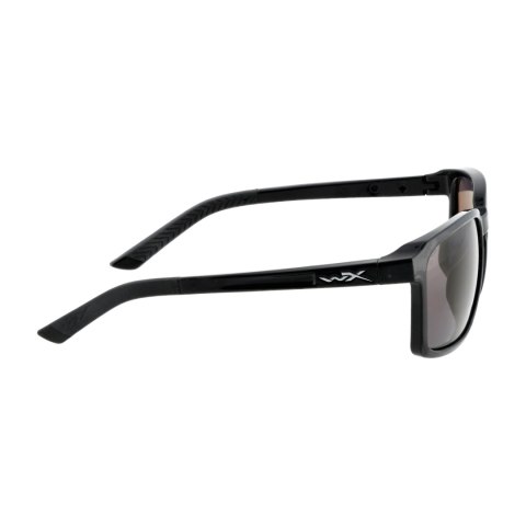 Okulary polaryzacyjne Wiley X Alfa AC6ALF08 Captivate smoke grey, czarne oprawki
