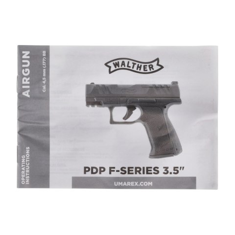 Replika pistolet Walther PDP F-serie 3,5" 6 mm BB CO2 < 2 j