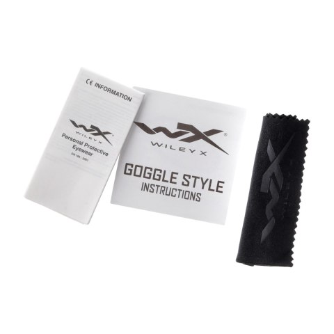 Gogle taktyczne Wiley X Spear SP293B smoke / clear / light rust, czarne oprawki