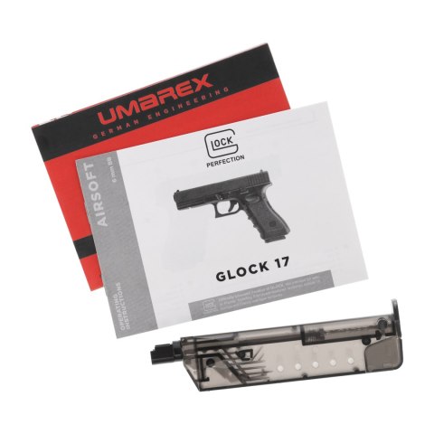 Replika pistolet ASG Glock 17. 6 mm green gas