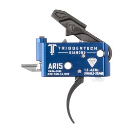 Spust Triggertech AR15 Diamond PVD Black Curved- język spustowy zagięty - Single Stage