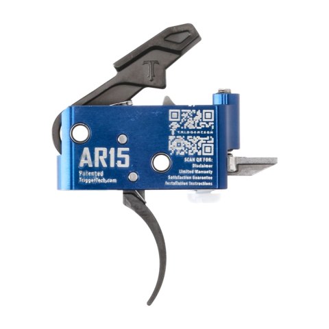 Spust Triggertech AR15 Diamond PVD Black Curved- język spustowy zagięty - Single Stage