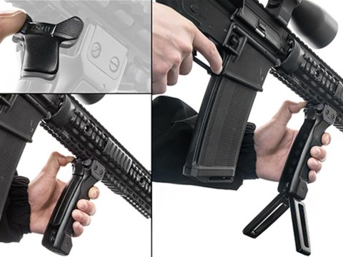 Bipod Leapers UTG składany D-Grip Ambi