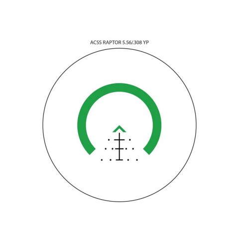 Celownik pryzmatyczny Primary Arms SLx 3x Micro Prism iR Green ACSS Raptor 5,56/.308 Yard