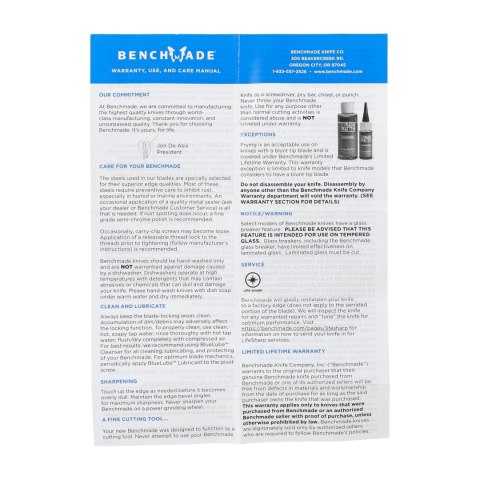 Nóż składany Benchmade 865-02 Mini Bedlam