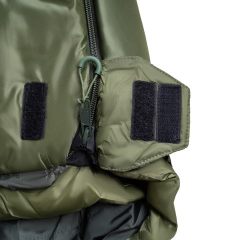 Śpiwór Alpinus Ultralight Pro 1000 dla leworęcznych, zielony