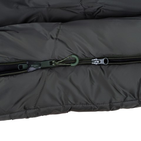 Śpiwór Alpinus Ultralight Pro 1000 dla praworęcznych, zielony