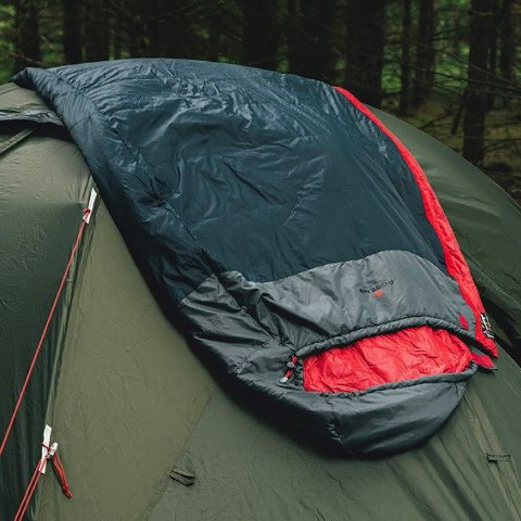 Śpiwór syntetyczny Robens Moraine II dla praworęcznych +5 (195 cm) - granatowy