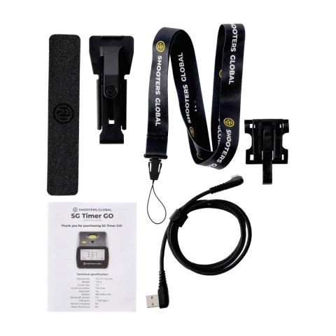 Timer strzelecki Shooters Global Shot Timer Go quick release + pocket clip