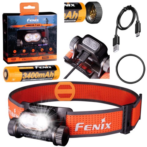 Latarka czołowa Fenix HM65R-T V2.0 czarna