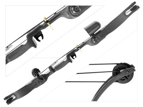 Łuk bloczkowy dla dzieci i młodzieży Poe Lang Druid 20 lb 33" czarny