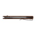 Nóż składany Civivi Button Lock Elementum C2103D brown micarta