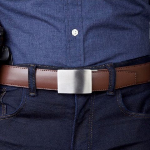 Pas strzelecki Kore Essentials Leather Gun Belt X4 tan