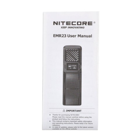Bezprzewodowy odstraszacz komarów Nitecore EMR23 czarny