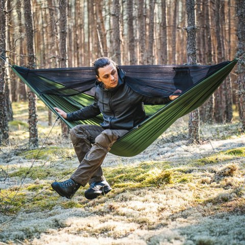 Hamak Lesovik Draka z zawieszeniem Sneka treetop green