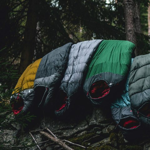 Śpiwór puchowy Robens Serac 300 dla leworęcznych -4C (195 cm) - czarny