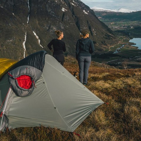 Śpiwór puchowy Robens Serac 300 dla leworęcznych -4C (195 cm) - czarny