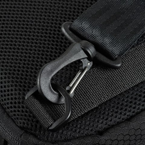 Torebka M-Tac Cross Bag Slim Elite Hex, kamuflaż czarny/czarny