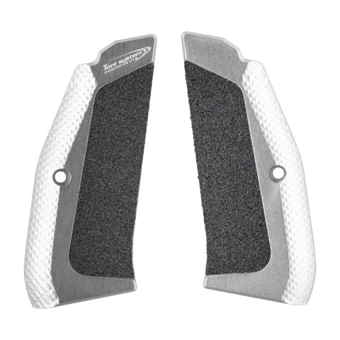 Długie okładziny Toni System do pistoletów CZ srebrne