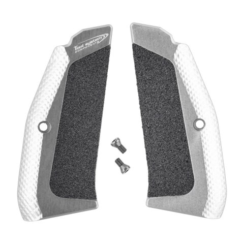 Długie okładziny Toni System do pistoletów CZ srebrne