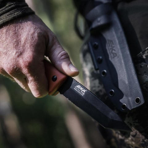 Nóż o stałej klindze Eka Nordic W12 pomarańczowy