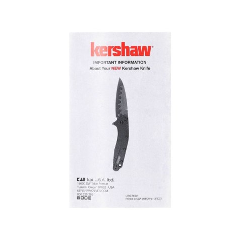 Nóż składany Kershaw Strata - Cleaver 2078