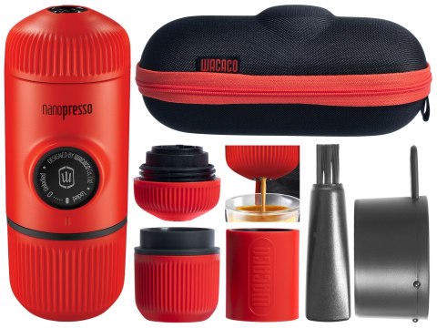 Podróżny ekspres Wacaco Nanopresso Lava Red z etui