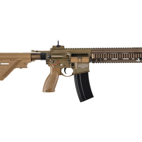 Replika karabinek ASG H&K Heckler&Koch HK416 A5 6 mm złota auto green gas