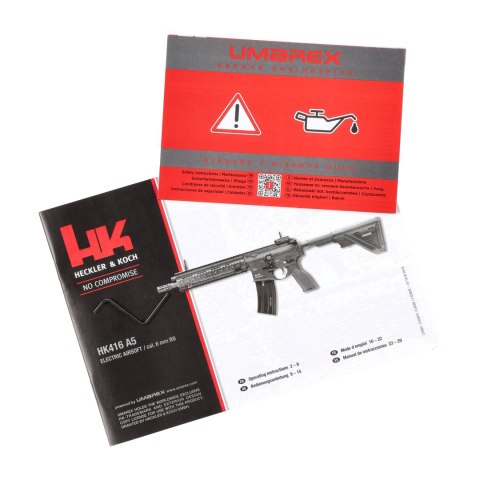 Replika karabinek ASG Heckler&Koch HK416 A5 RAL8000 6 mm elektryczna