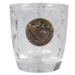 Szklanki do whisky Golden Fox Diamond zdobione odlewanym elementem 6 szt.