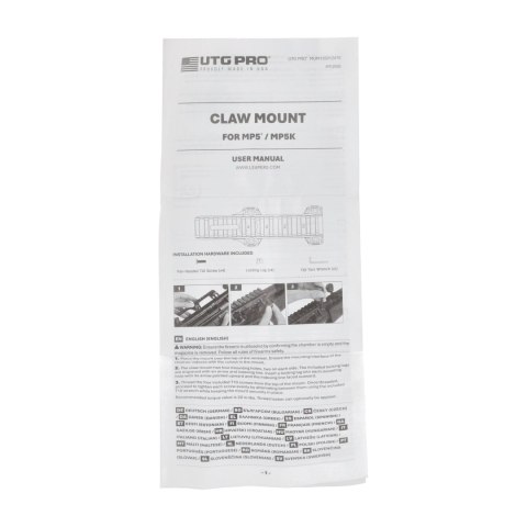 Szyna montażowa Leapers UTG Pro Claw Mount picatinny do MP5, MP5K
