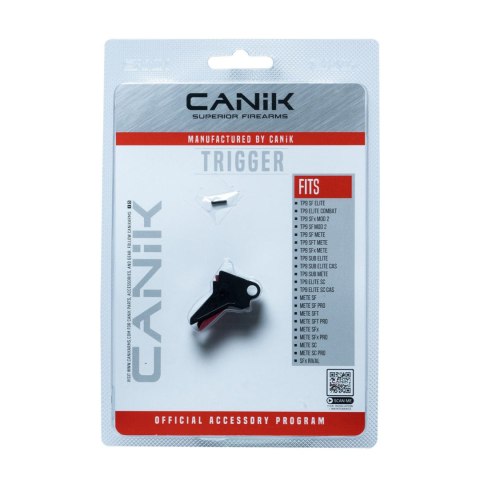 Aluminiowy spust Canik Advanced 90 stopni czarny