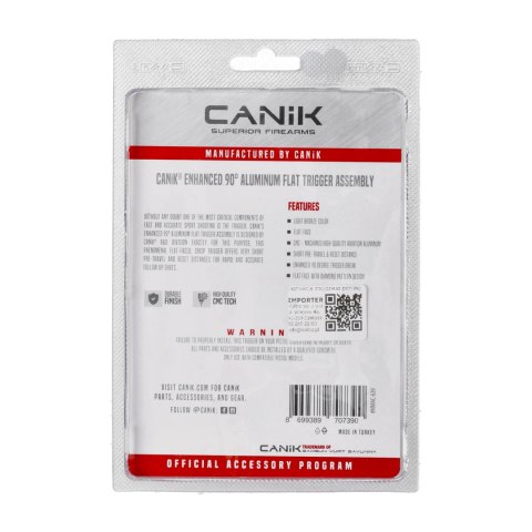 Aluminiowy spust Canik Advanced 90 stopni light bronze