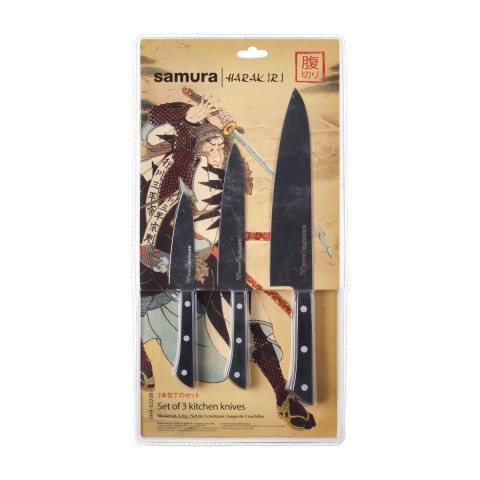 Zestaw 3 noży kuchennych Samura Harakiri