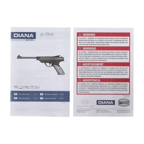 Pistolet wiatrówka Diana P-Five 4,5 mm