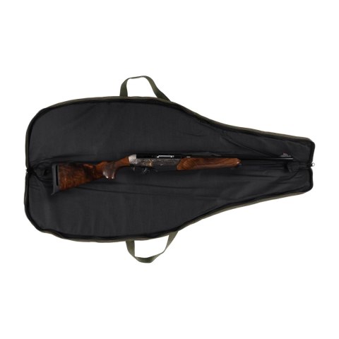 Pokrowiec Forsport na broń LPZKAM 04 1,25m, kolor kamuflaż leśny/zamsz oliwkowy, haft głowa jelenia czarna biza pomarańczowa