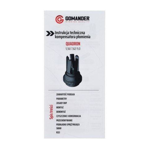 Tłumik płomienia Gomander Quadron S 5,56 M15X1