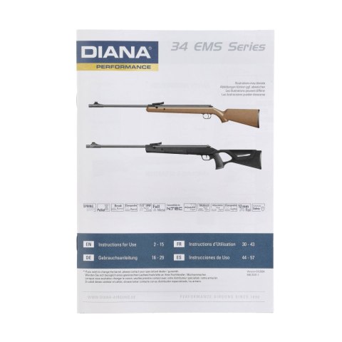 Wiatrówka Diana 34 EMS Classic drewno 4,5 mm