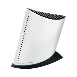 Blok na 9 noży w kształcie żaglowca - biały | Global