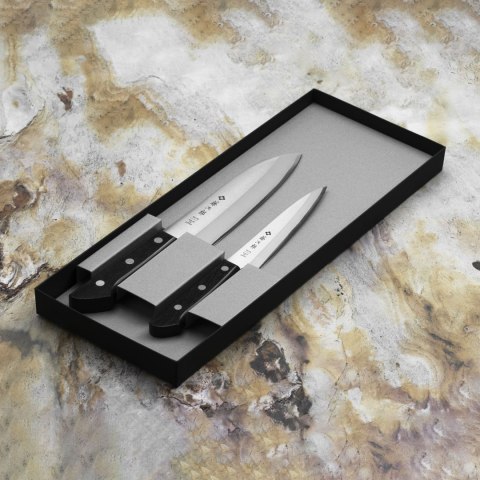 Tojiro Basic VG-10 Zestaw Nóż Santoku 16,5 cm + uniwersalny 13,5 cm